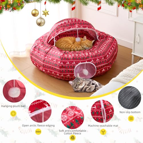 Christmas Tree Cat Tunnel Bed S70896