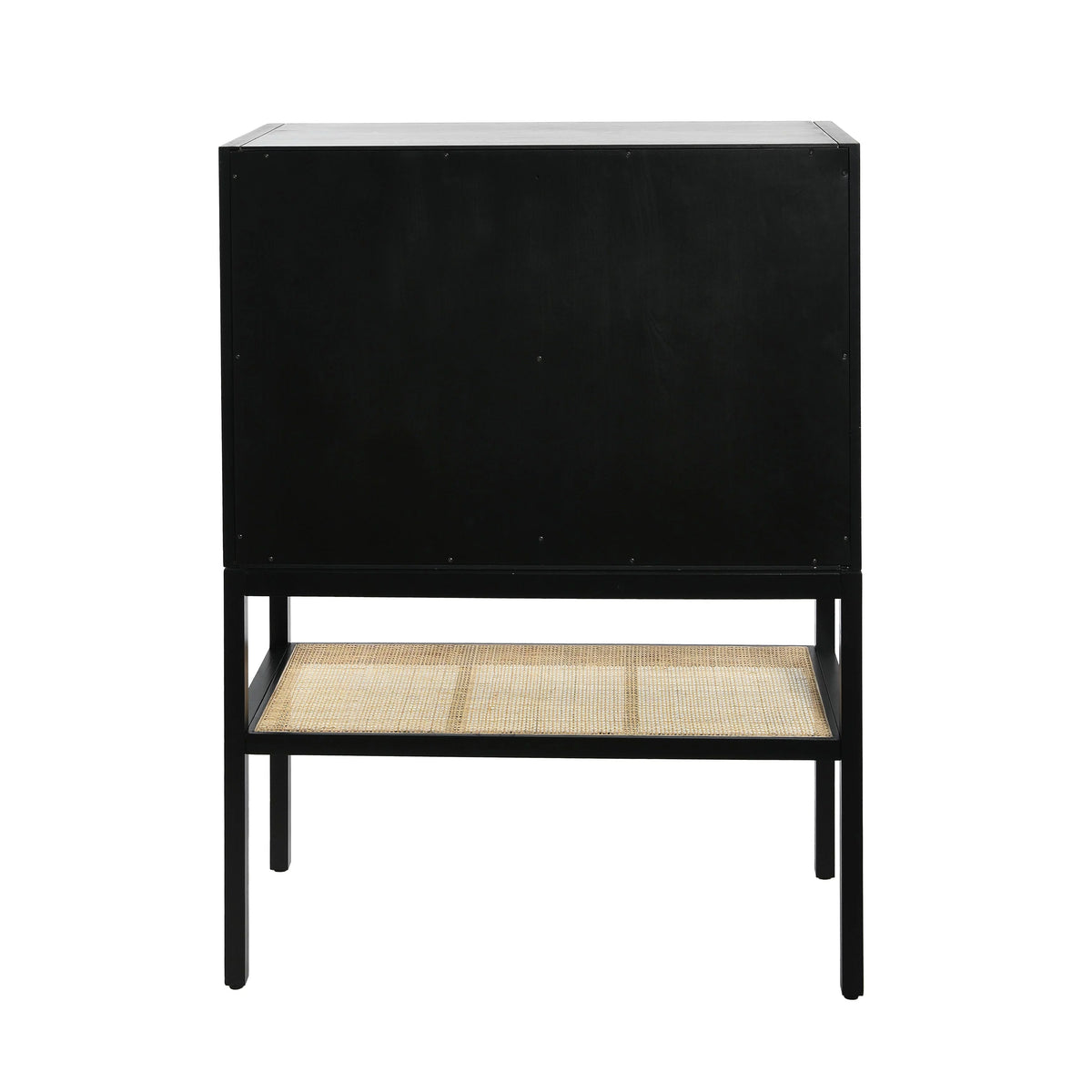 Pine Wood Cabinet with Rattan B37676