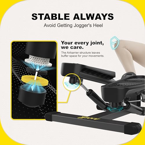 Stepper Machine with Resistance Bands, 300LBS Weight Capacity, Adjustable Step Height Z8354