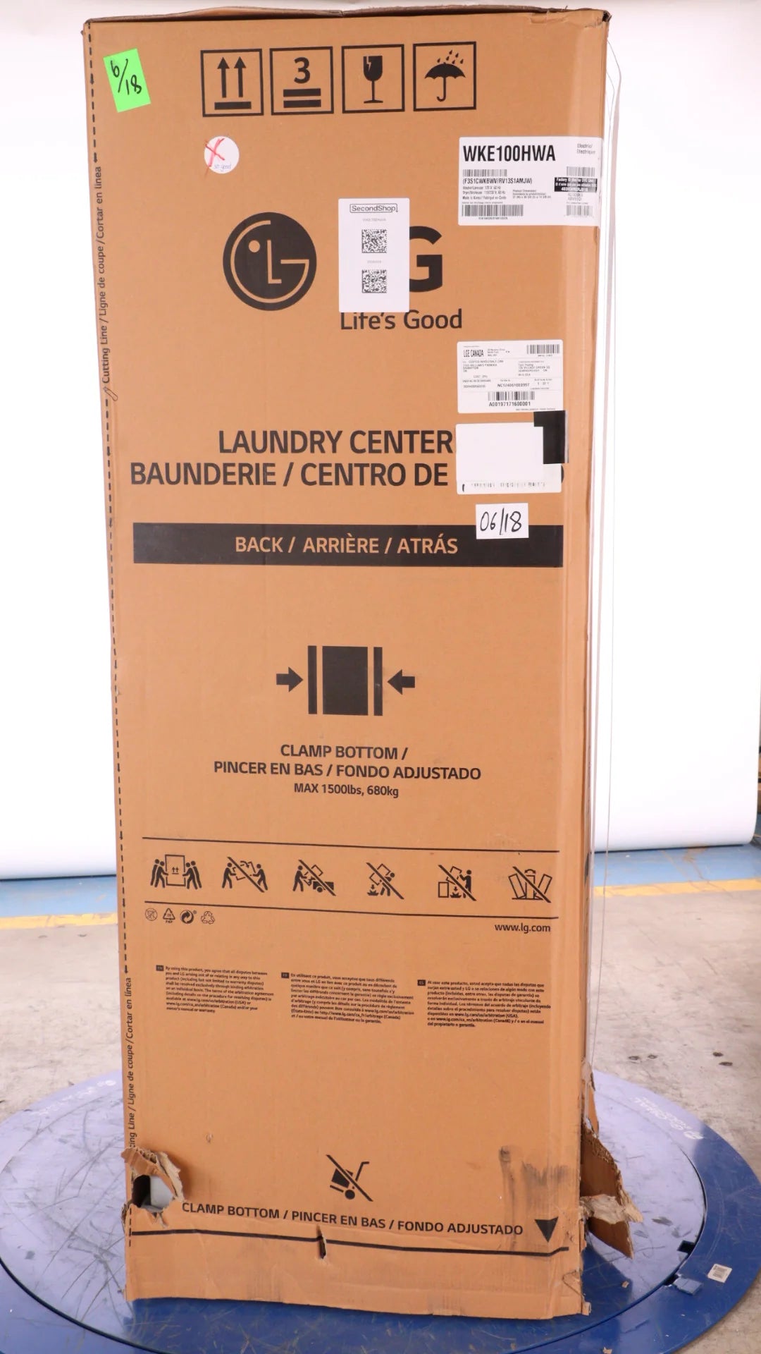 White Front Load Washtower 5.2 Cu. Ft. Washer 7.4 Cu. Ft. Electric Dryer O88401