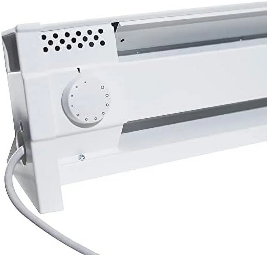 49" Portable Electric Baseboard Heater, 1500 Watt, White J808716