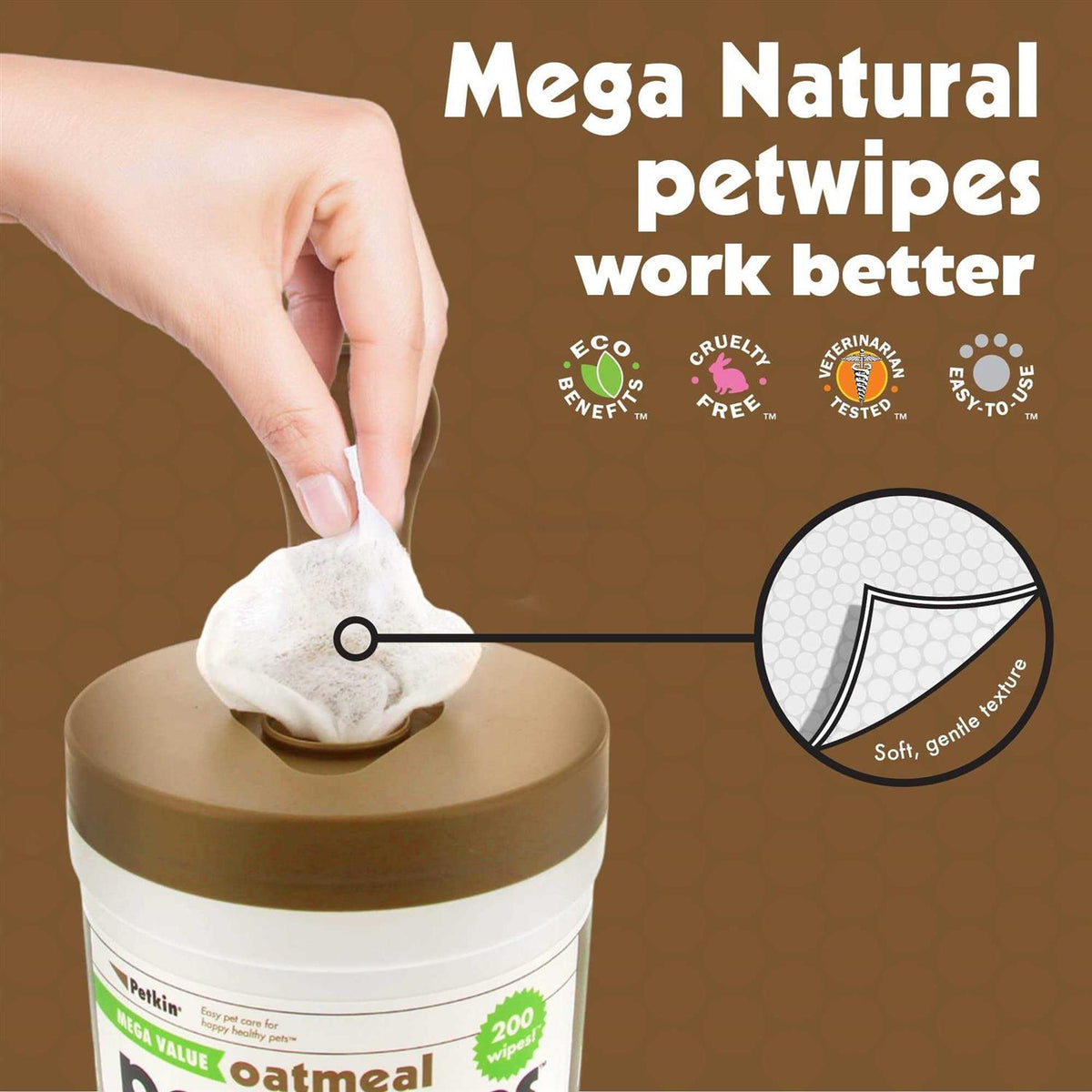 Oatmeal Pet Wipes 200 Count B1044