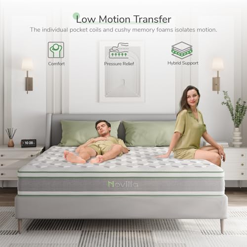 King Size 14 Inch Gel Memory Foam Hybrid Mattress T2610