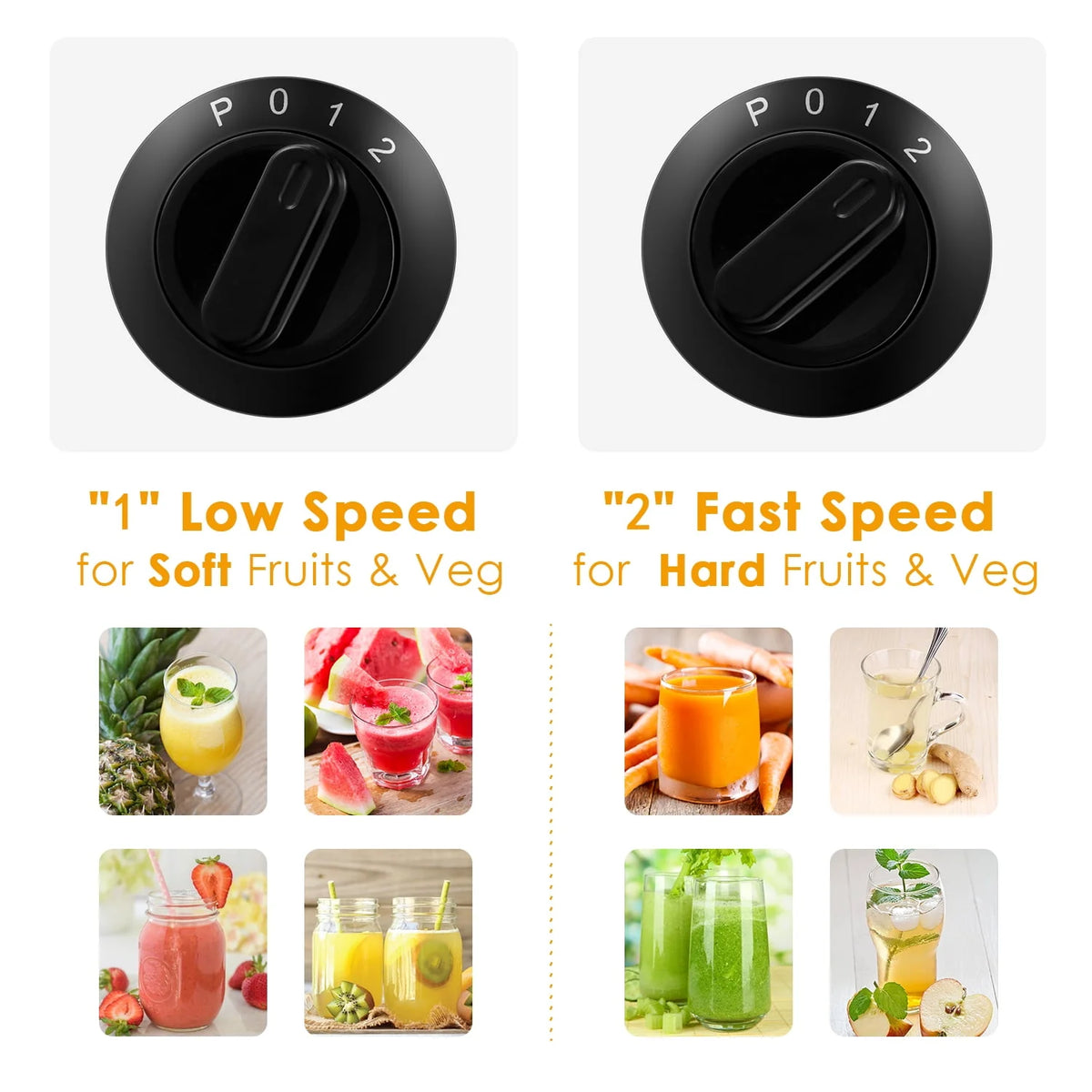 Juicer Extractor 3 Speeds Stainless Steel BPA Free V18401