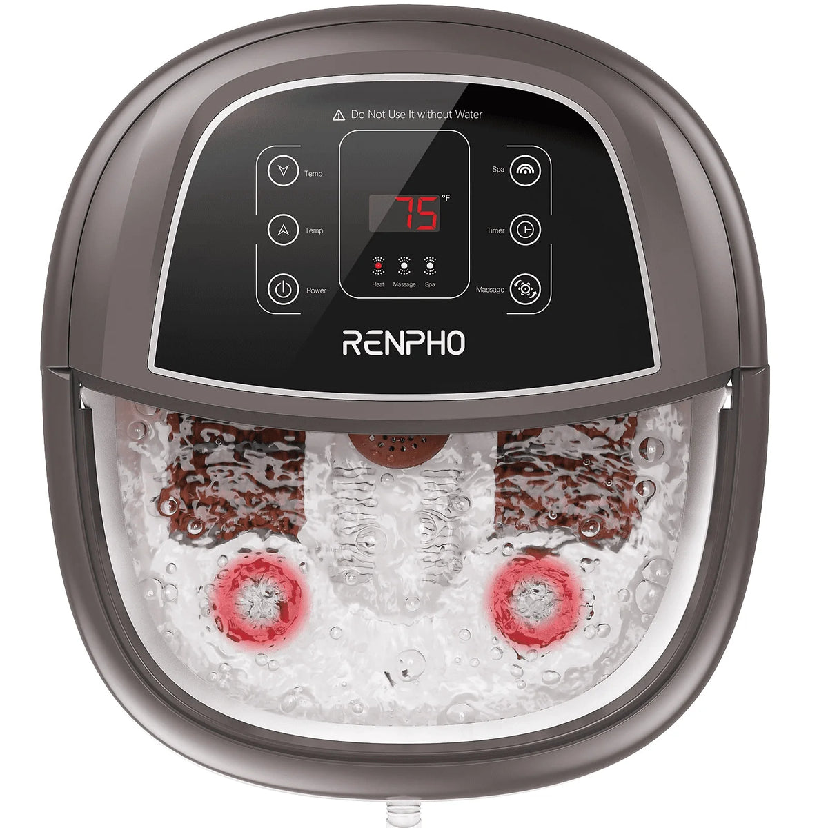 Foot Spa Bath Massager with Heat Bubbles Massage & Jets F675