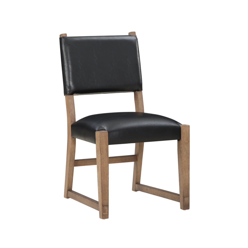 Dark Driftwood Wood Side Chair Set of 2 P3752
