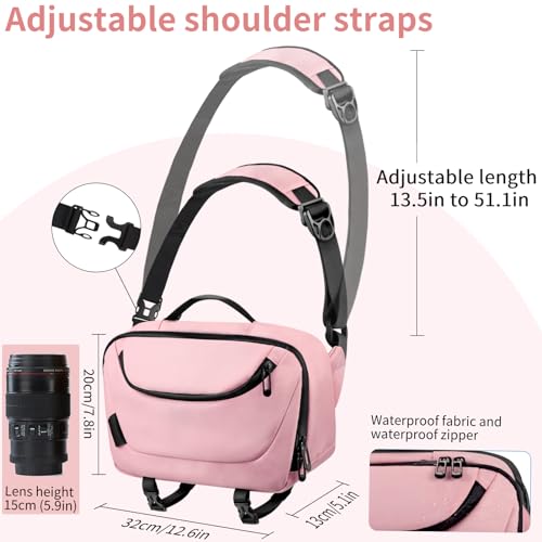 Waterproof Camera Sling Bag with Tripod Holder A527