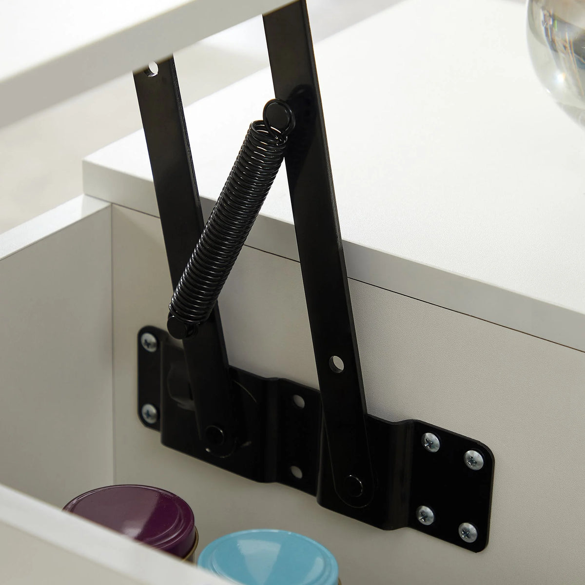 Modern Coffee Table with Lifting Tabletop and Hidden Storage Compartments R411