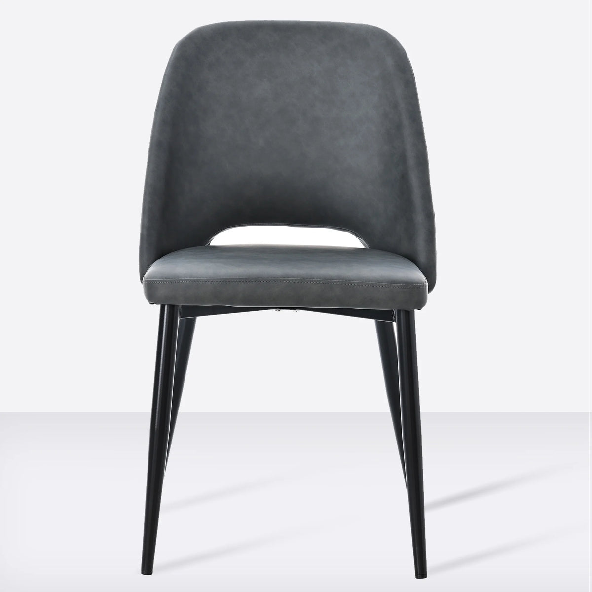 Black PU Leather Dining Chairs Set of 4 P6330
