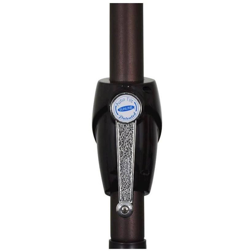 9 ft Aluminum Tilt Crank Lift Patio Umbrella P91974