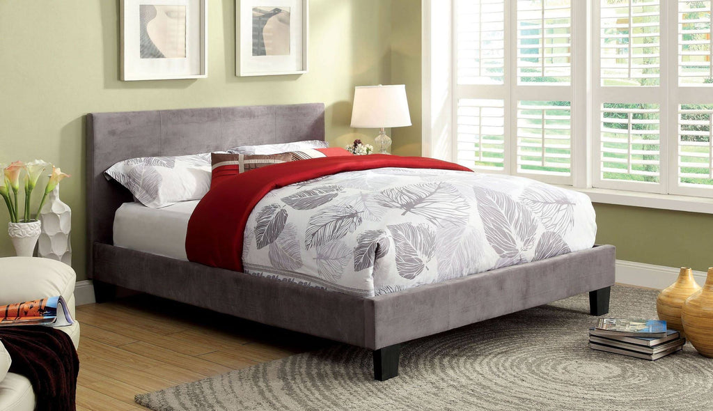 Gray Fabric Full Bed C7641