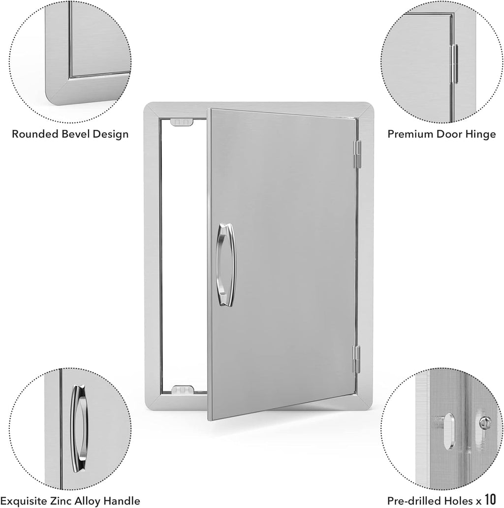 Stainless Steel Single Vertical Access Door Pack of 2 L266