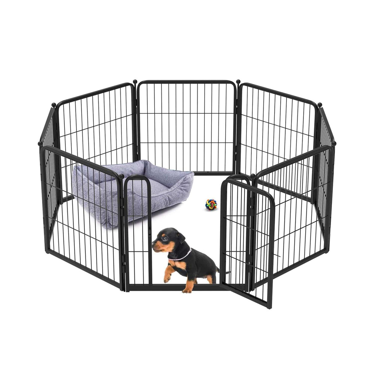 24 inch Dog Playpen with Silicone Foot Pads P300027