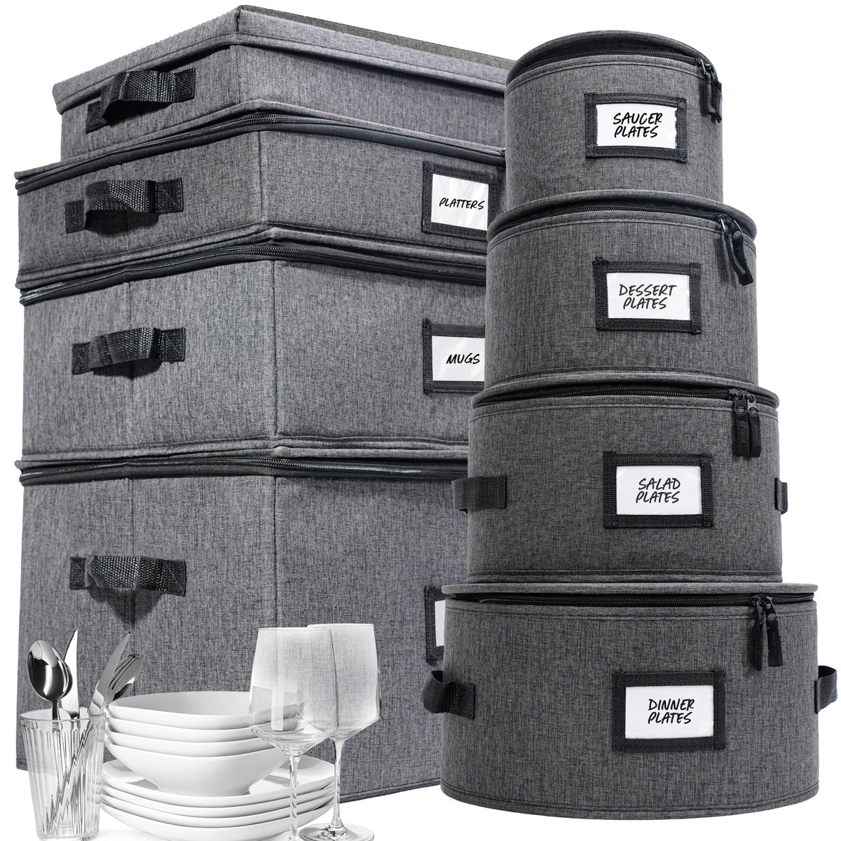 China Storage Containers, 8pc B406