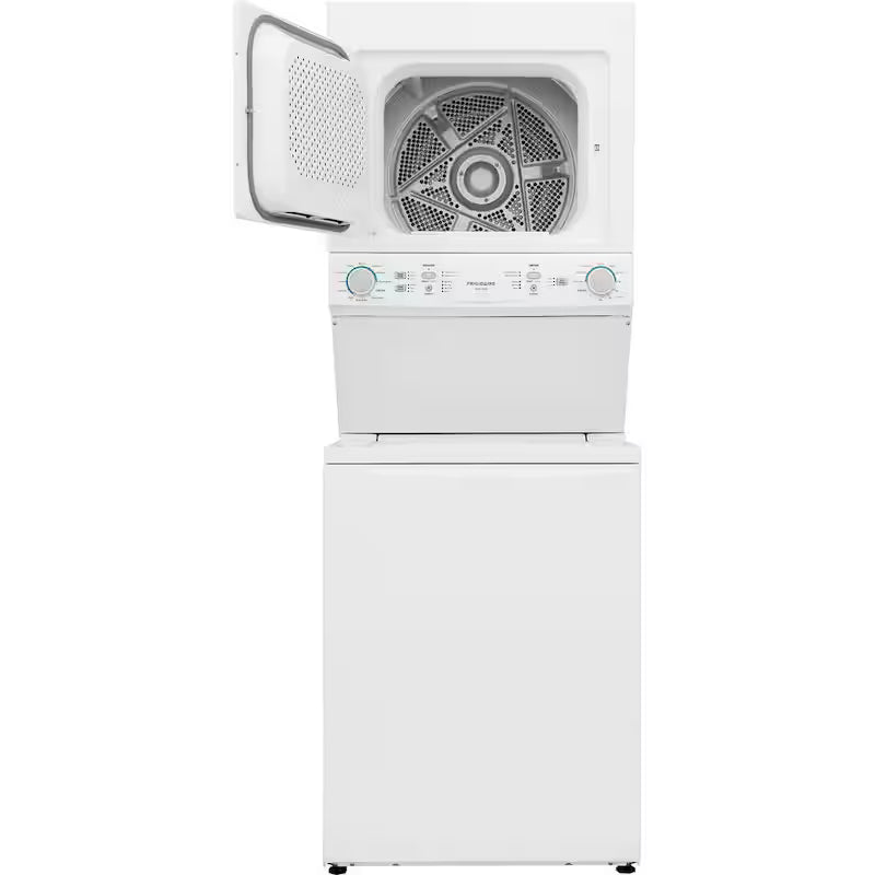 3.9 cu. ft. Washer and 5.5 cu. ft. Dryer Electric Stacked Laundry Center in White Y200827