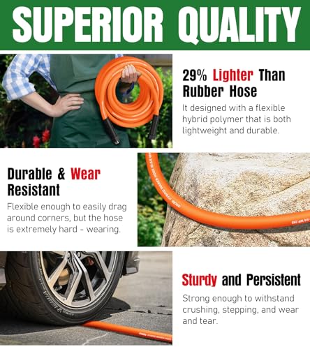 25 ft x 5/8" Non-Expanding Flexible Water Hose M632215