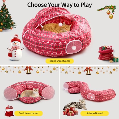 Christmas Tree Cat Tunnel Bed S70896
