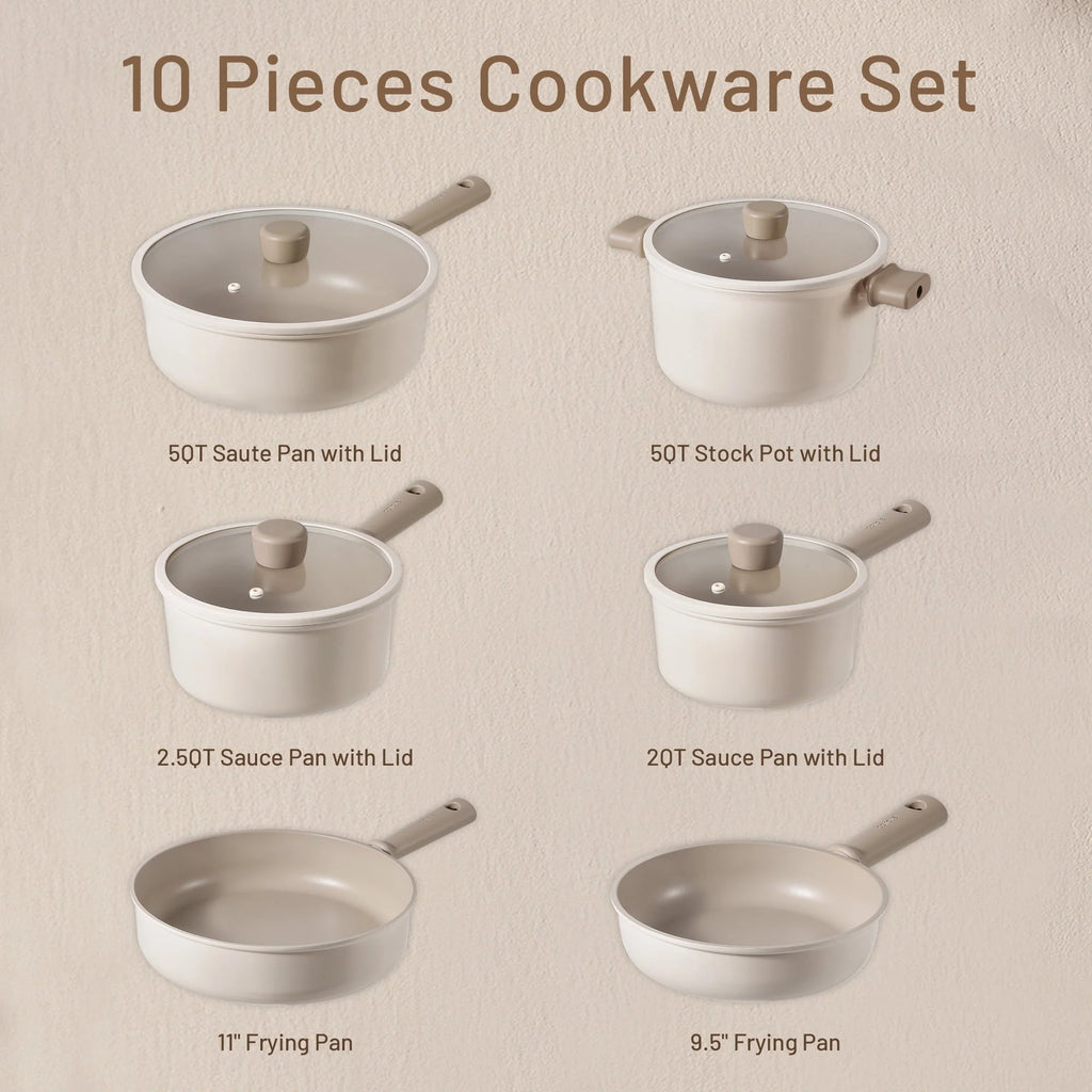 13 Pcs Nonstick Induction Cookware Set O10759