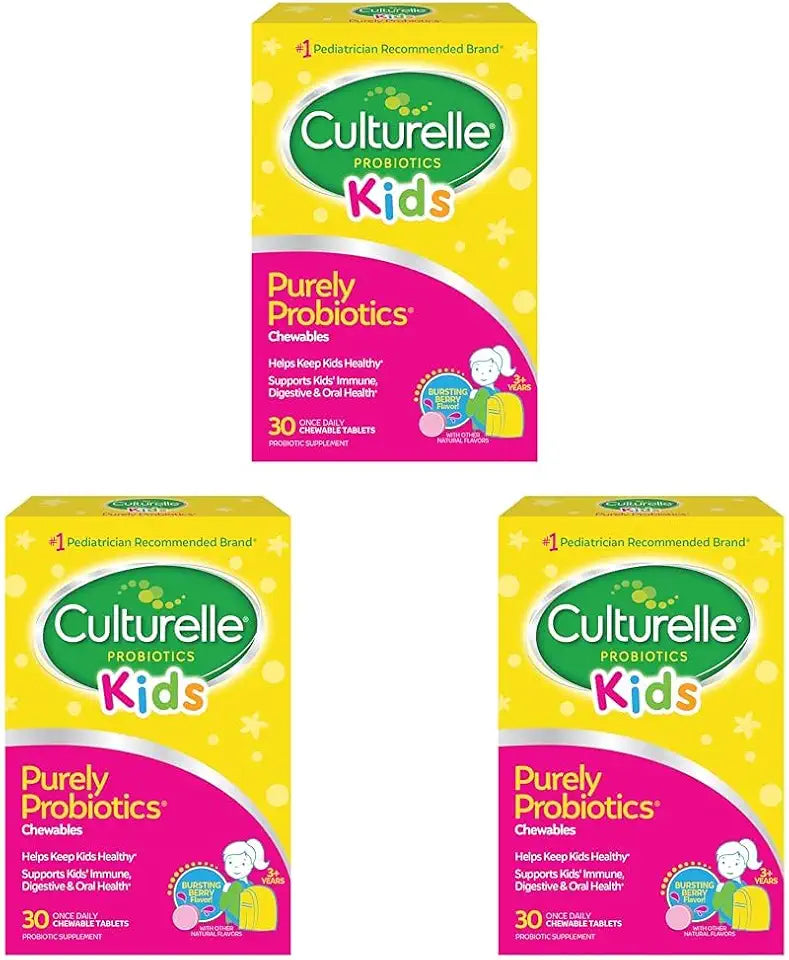 Kids Chewable Daily Probiotic, Ages 3+, 30 Count, Natural Berry Flavored Z113