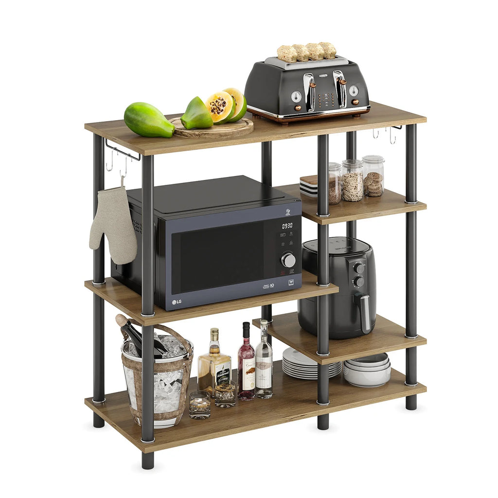 5 Tier Oak Baker's Rack D8105