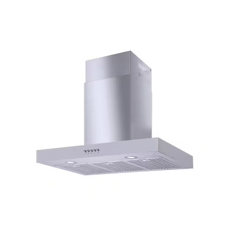 30 in. 350 CFM Convertible T-Shape Wall Mount Range Hood in Stainless Steel T231812
