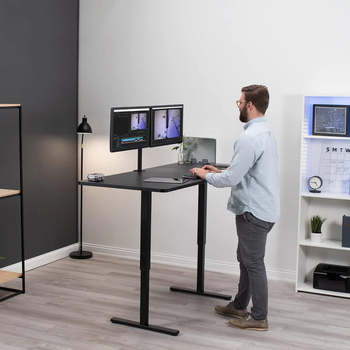 71 X 30 Inch Height Adjustable Standing Desk B5586