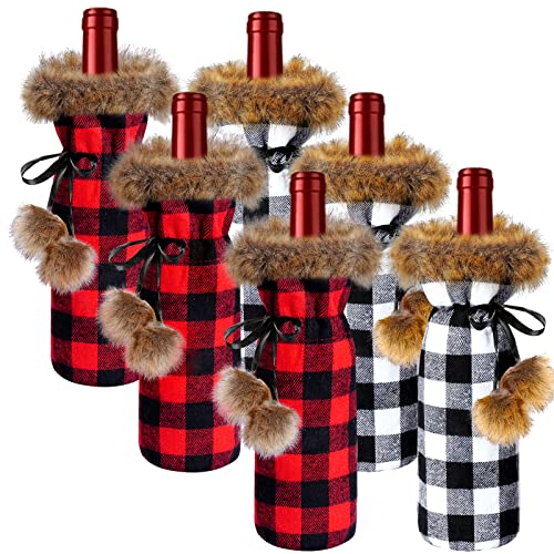 6 Pack Christmas Wine Bottle Cover A965
