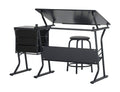 Black Hobby Table with Stool V799143