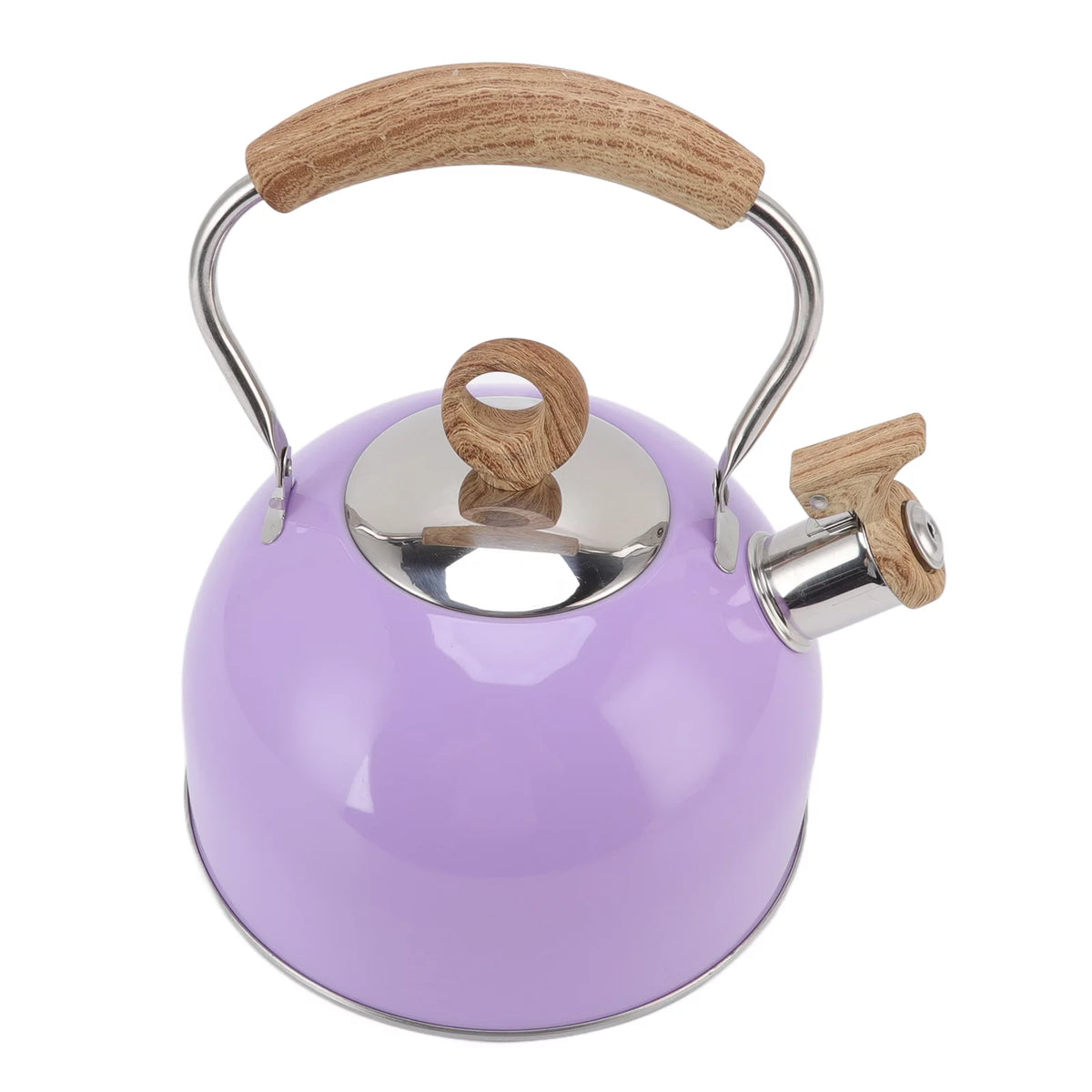 Stainless Steel Whistling Tea Kettle 2.5 Liter Purple D8267