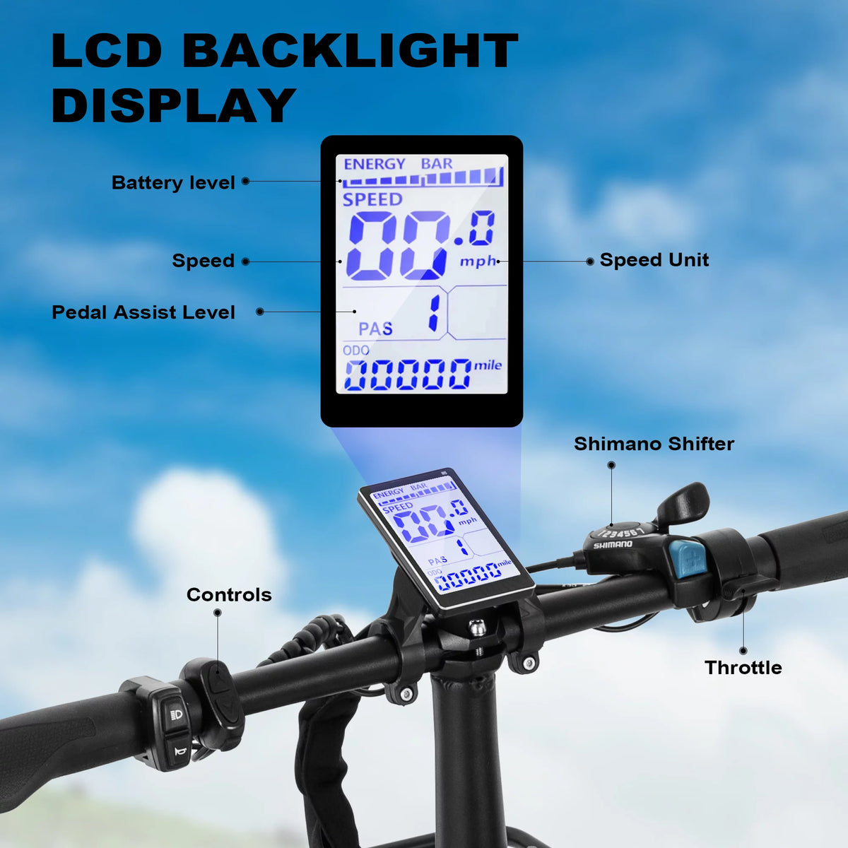 Foldable 20 x 4.0 Fat Tire Step Thru Electric Bike N341