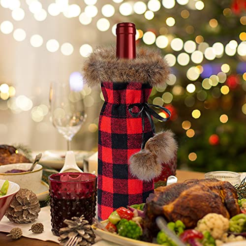 6 Pack Christmas Wine Bottle Cover A965