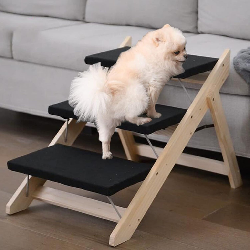 Foldable Wood Pet Stairs and Ramp R357012