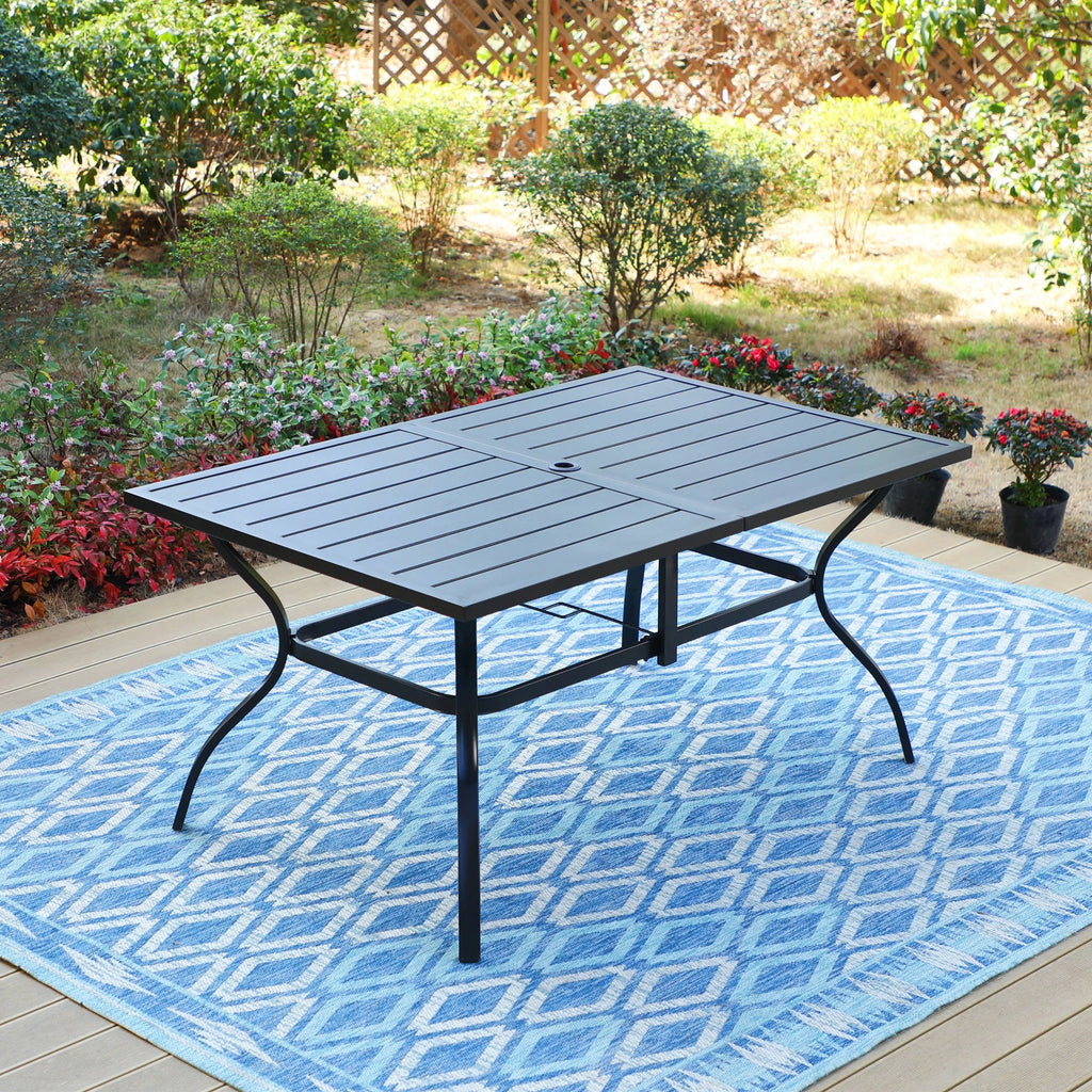 7-Piece Outdoor Dining Set with Swivel Chairs B9483
