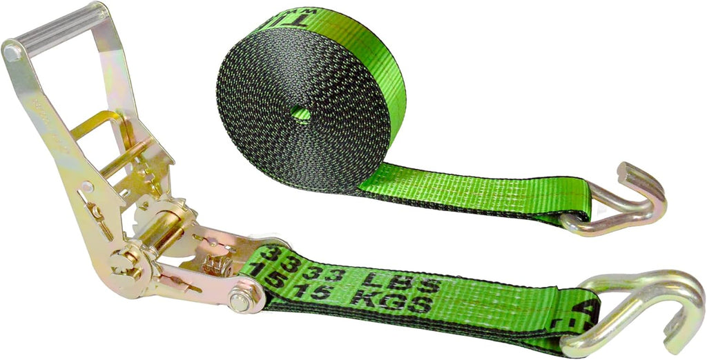 2” x 30’ Double Wire J Hook Ratchet Straps 4 Pack I62808