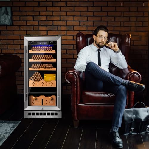 Electric Cigar Humidor with Compressor and Digital LED Screen M297266