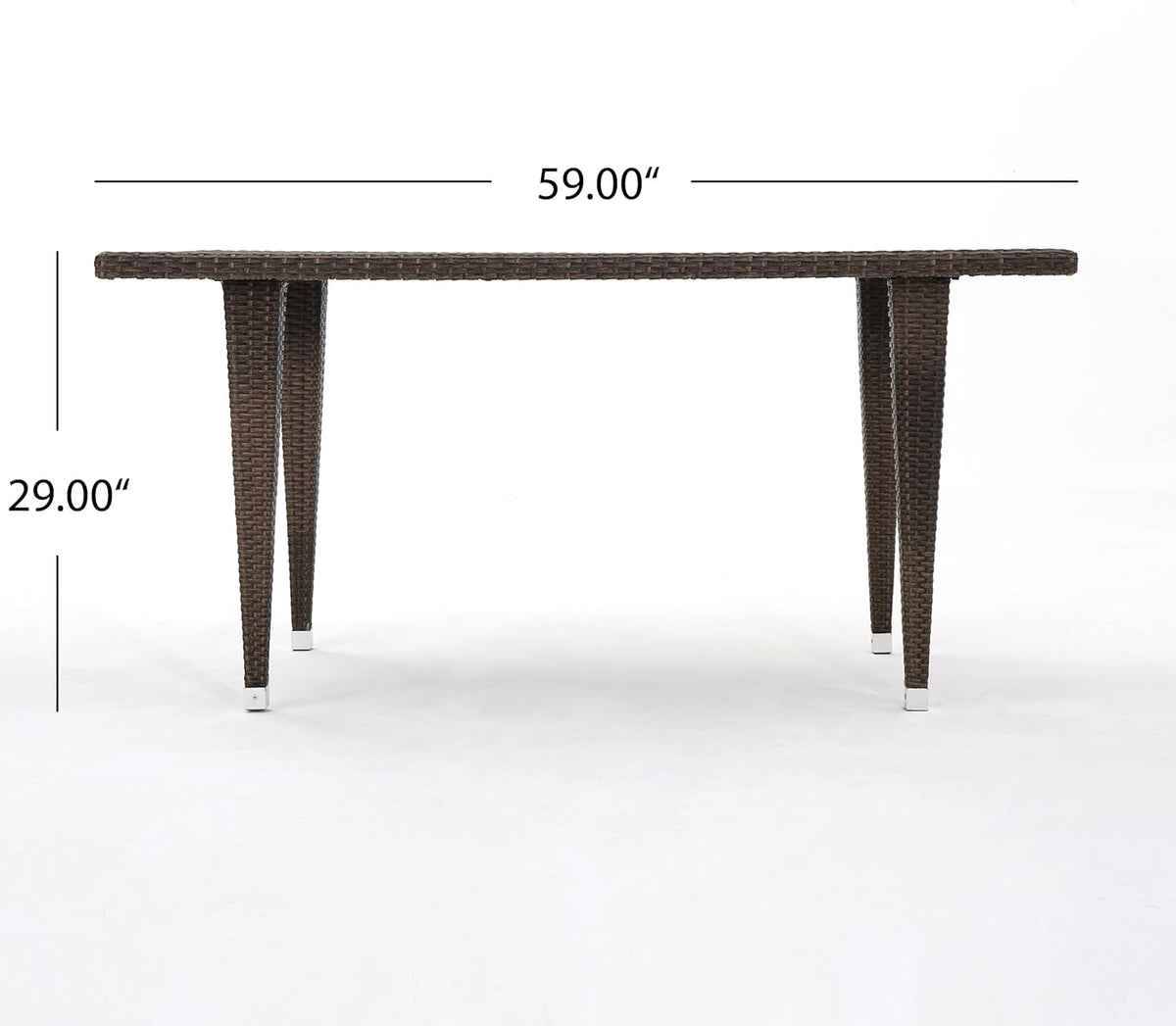 Outdoor Rectangular Wicker Dining Table K57544