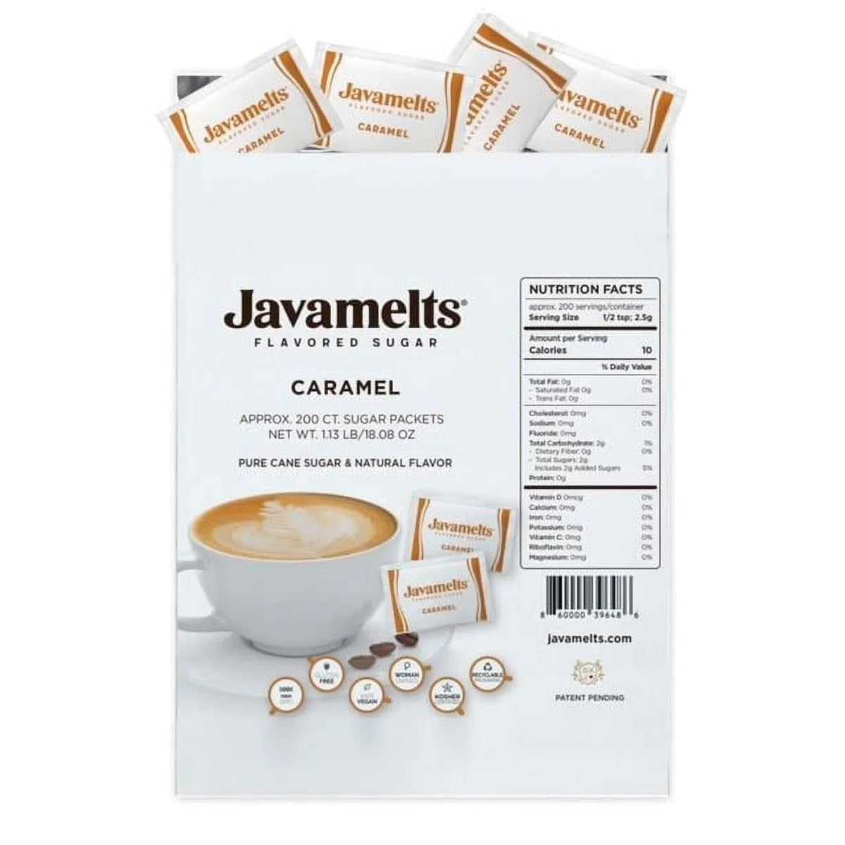 Caramel Flavored Sugar 200 Packets I940