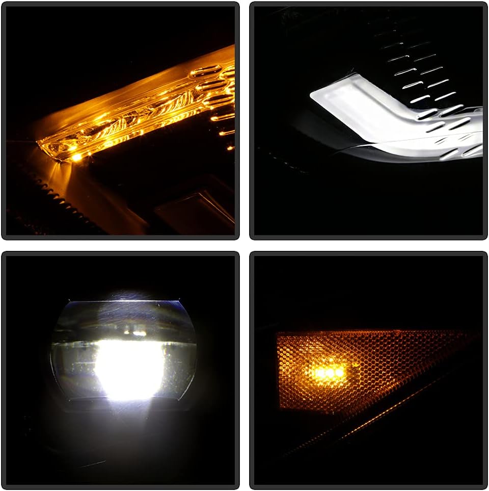 2015-2018 Ford Focus Black LED Projector Headlights W2707