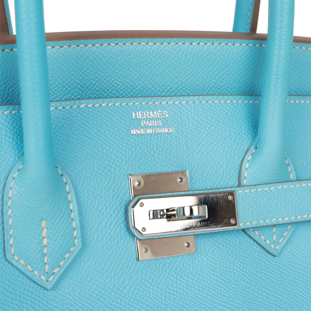 Pre-owned 35 Celeste Epsom Leather Handbag I3433
