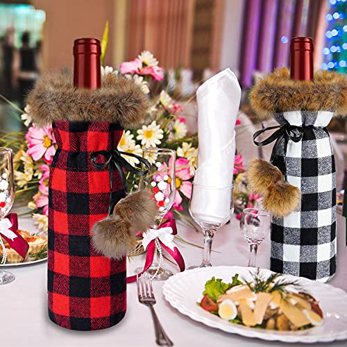 6 Pack Christmas Wine Bottle Cover A965