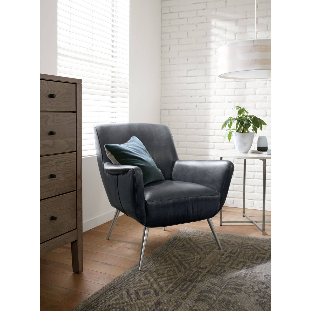 Round End Table 18 Diameter 22H Stainless Steel A9121