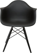 Black Arm Shell Chair E5926
