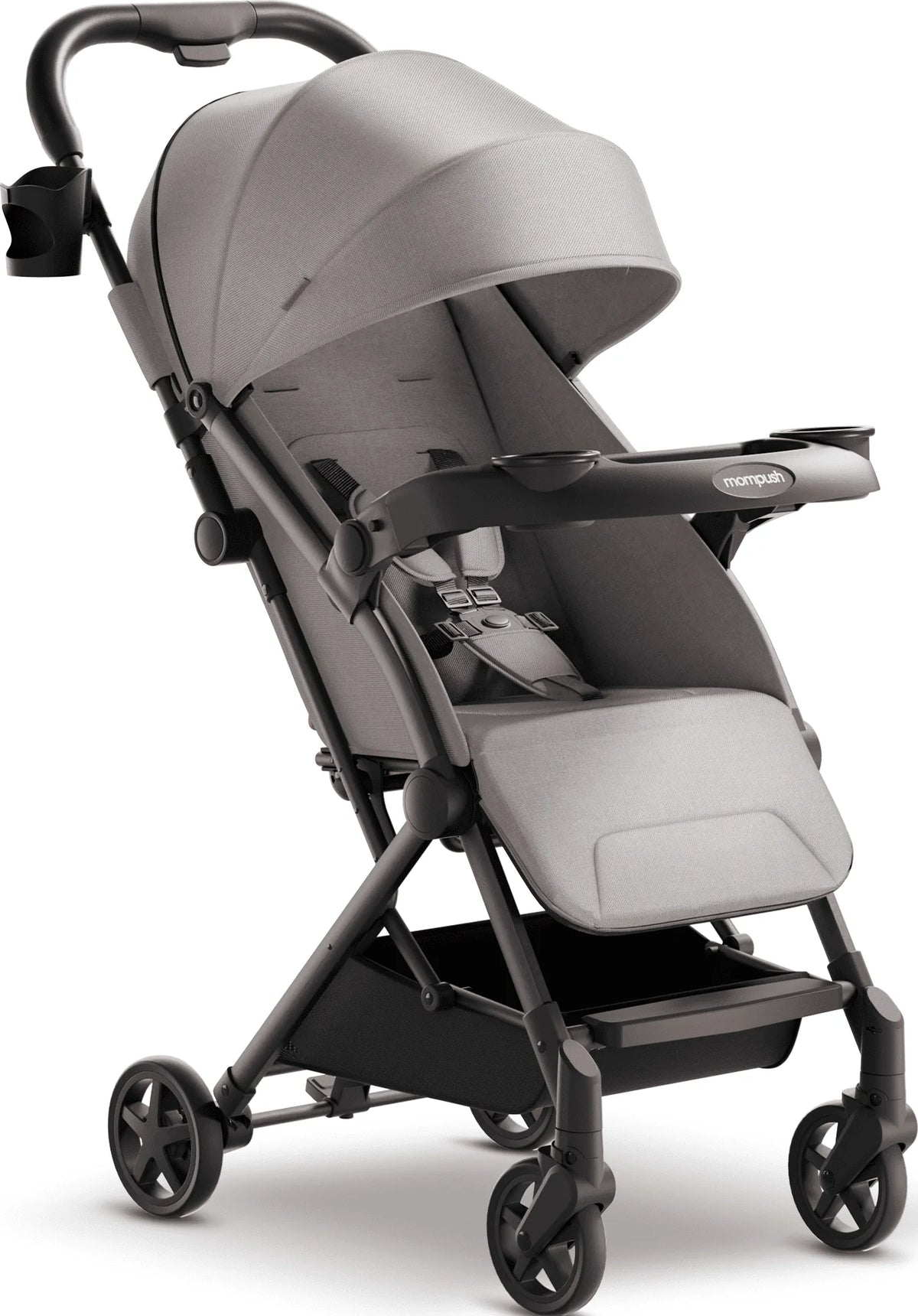 Lightweight Stroller with Snack Tray, Black, 17.3LB D10618