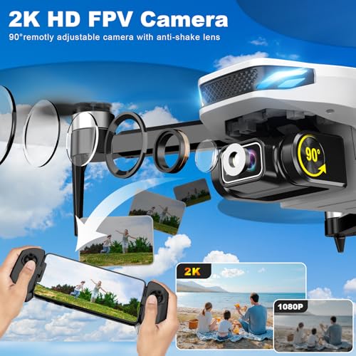 2K HD FPV Foldable Camera Drone H8772