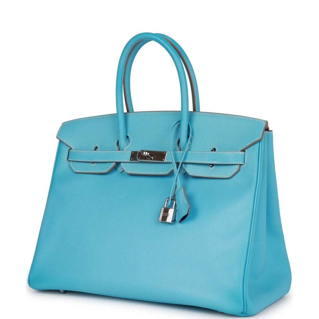 Pre-owned 35 Celeste Epsom Leather Handbag I3433