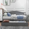 Twin Wooden Daybed with Trundle Bed V504636