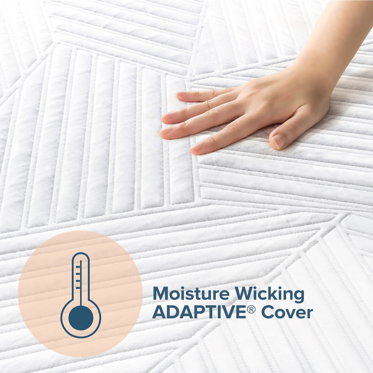 Queen Copper Memory Foam Pocket Spring Hybrid Mattress H525444