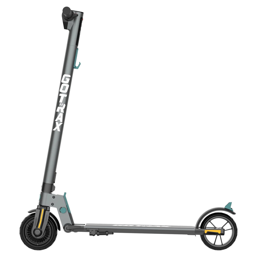 Foldable Electric Scooter with 6 Tires, 200W 12mph, Gray O490