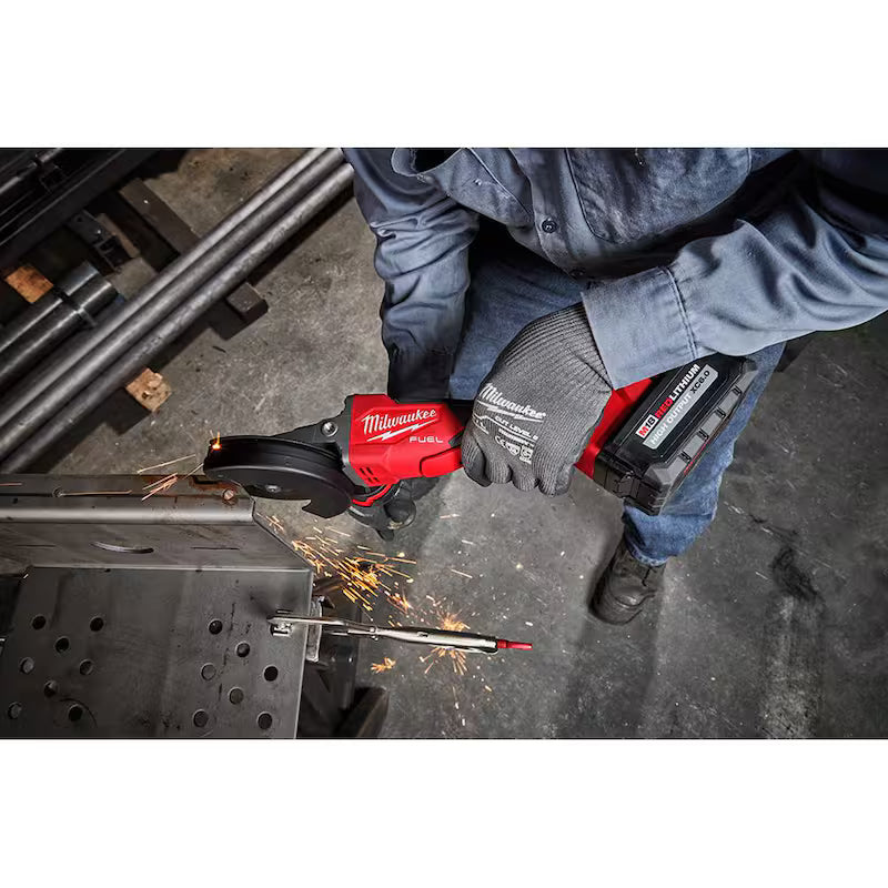 18-Volt Lithium-Ion Brushless Cordless 5 in. Flathead Braking Grinder U266091