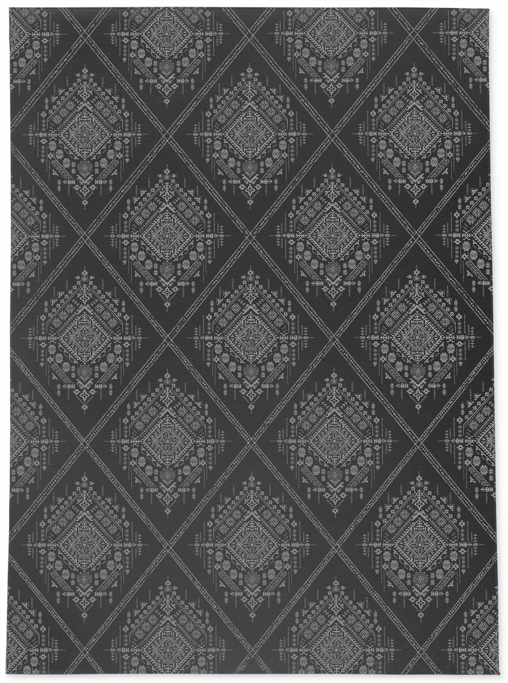 Charcoal Outdoor Rug O8278